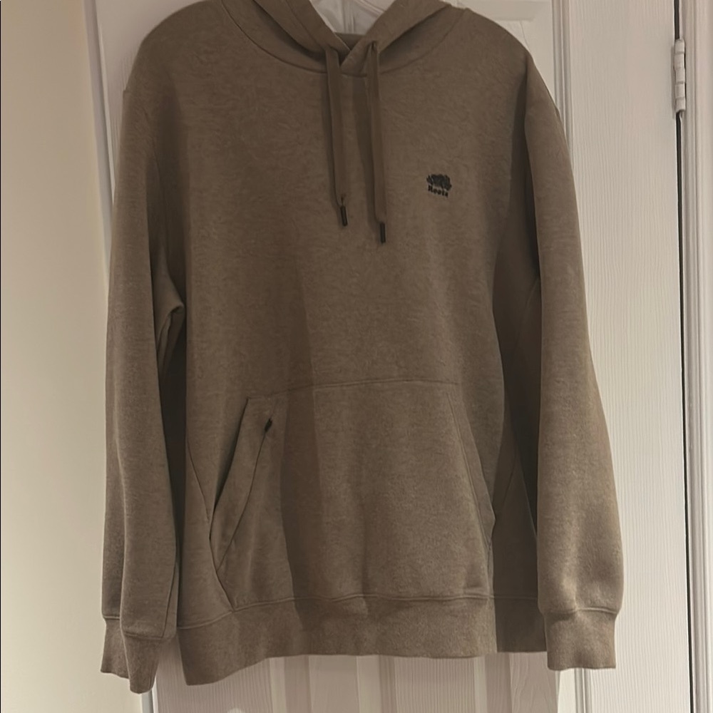 Roots Brown Sweatshirt Classic Pullover Hoodie